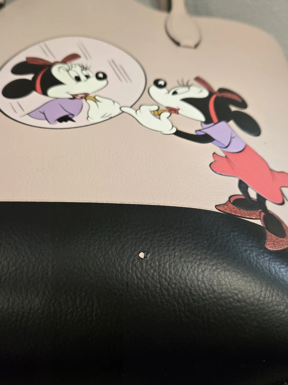 kate spade New York X Disney Minnie Mouse Large Reversible Tote With Pouch - Picture 15 of 16
